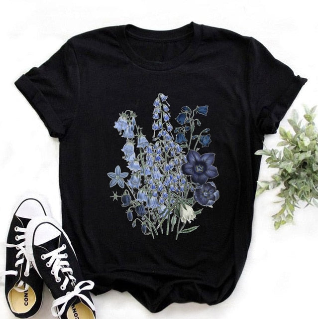 T-shirt femme manches courtes avec le dessin des lèvres