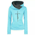 Sweatshirt "faith" motif religieux