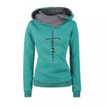 Sweatshirt "faith" motif religieux