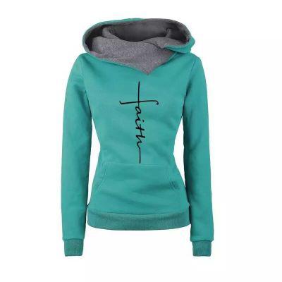 Sweatshirt "faith" motif religieux