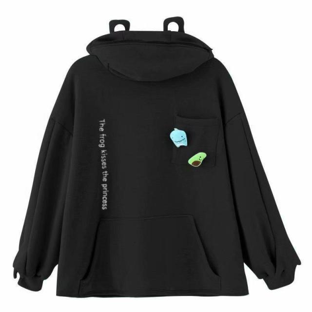 Sweatshirt grenouille avec capuche