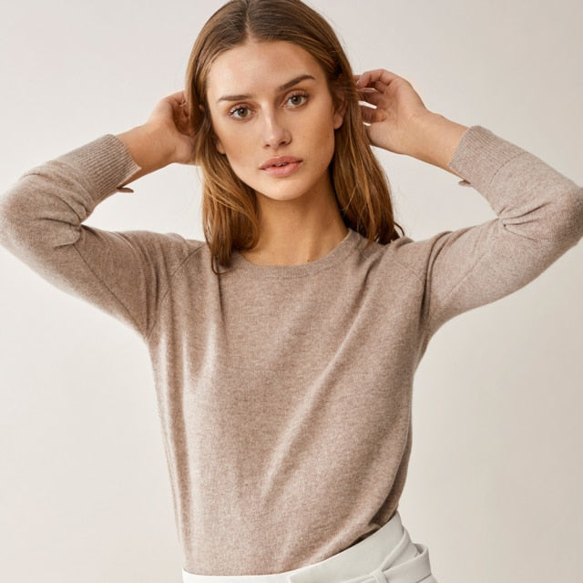 Pull simple en cachemire