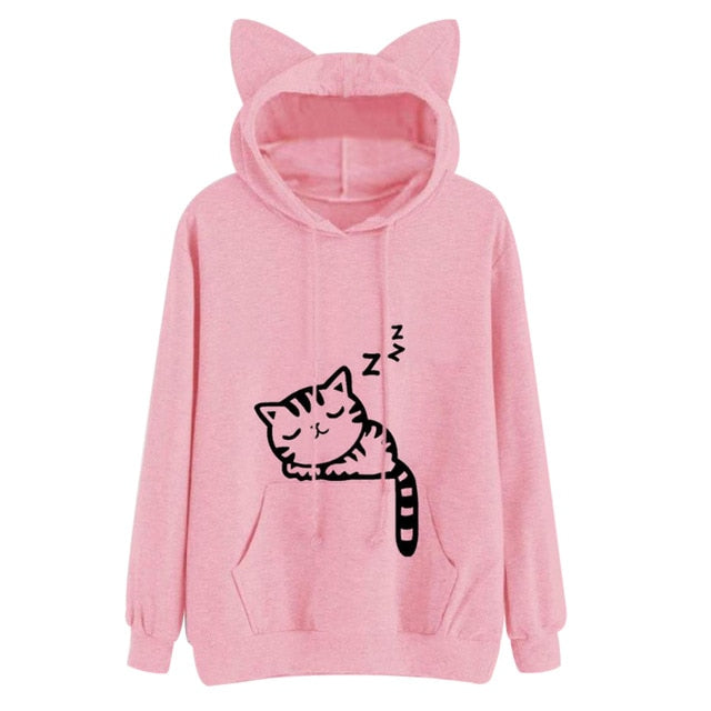 Sweatshirt a capuche en forme de chaton