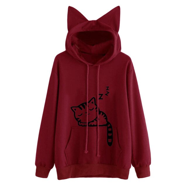 Sweatshirt a capuche en forme de chaton